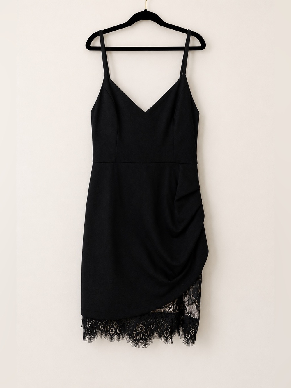 LUSH x Lulus Balhi Black Lace Bodycon Mini Dress M NWT